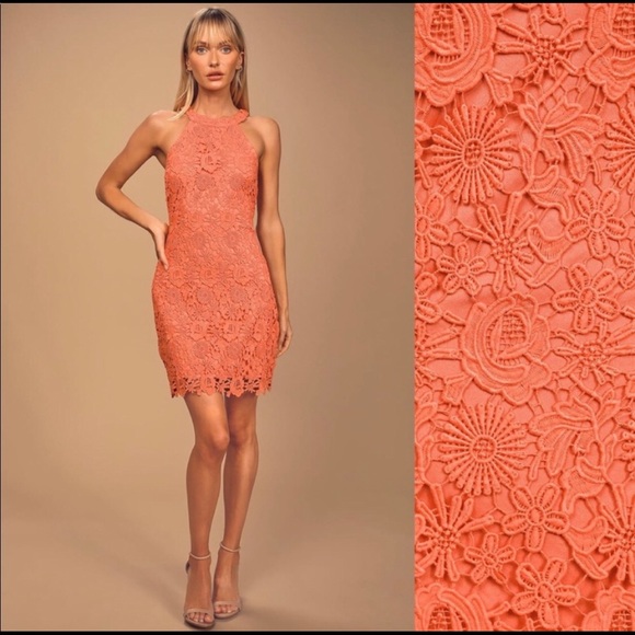 Coral Lulu’s Love Poem Dress - Picture 2 of 5